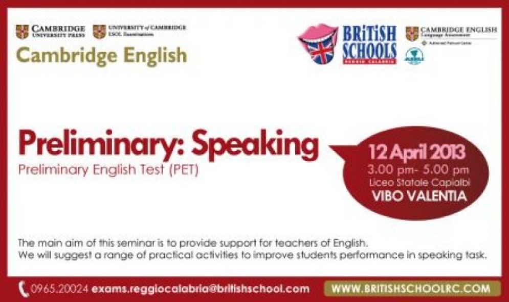 ENGLISH .IS:
OPPORTUNITIES
Formazione Docenti