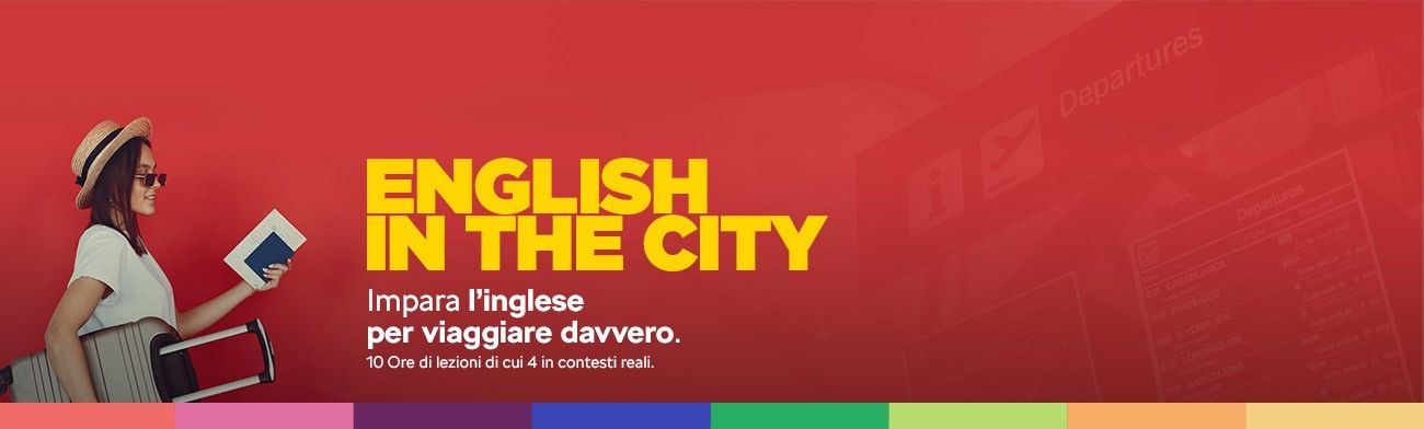 <span>Sblocca il tuo Inglese prima delle Vacanze!</span>Goditi il tuo prossimo viaggio all'estero senza l'ansia di non farti capire. Impara la teoria in classe e la metti subito in pratica in città!