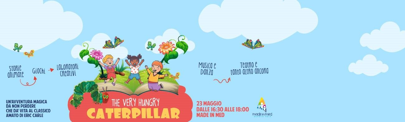 <span>The very hungry caterpillar</span>Preparatevi ad entrare nelle pagine di uno dei libri per bambini più amati di sempre!