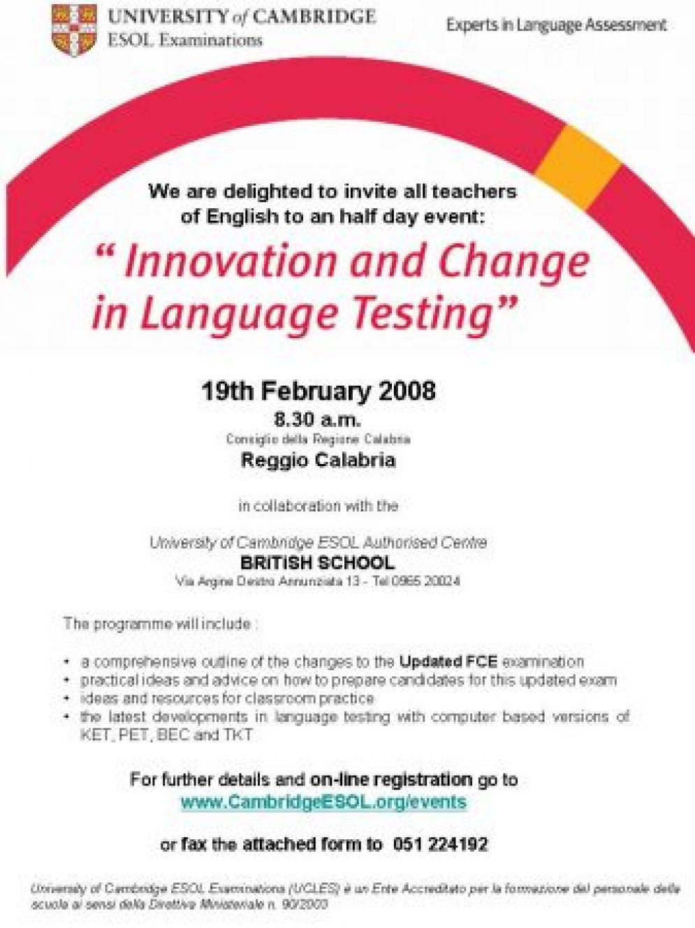 INNOVATION AND CHANGE IN LANGUAGE TESTING