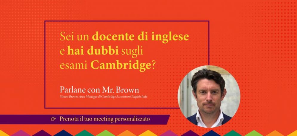 Prenota il tuo meeting personalizzato con Simon Brown di Cambridge!
